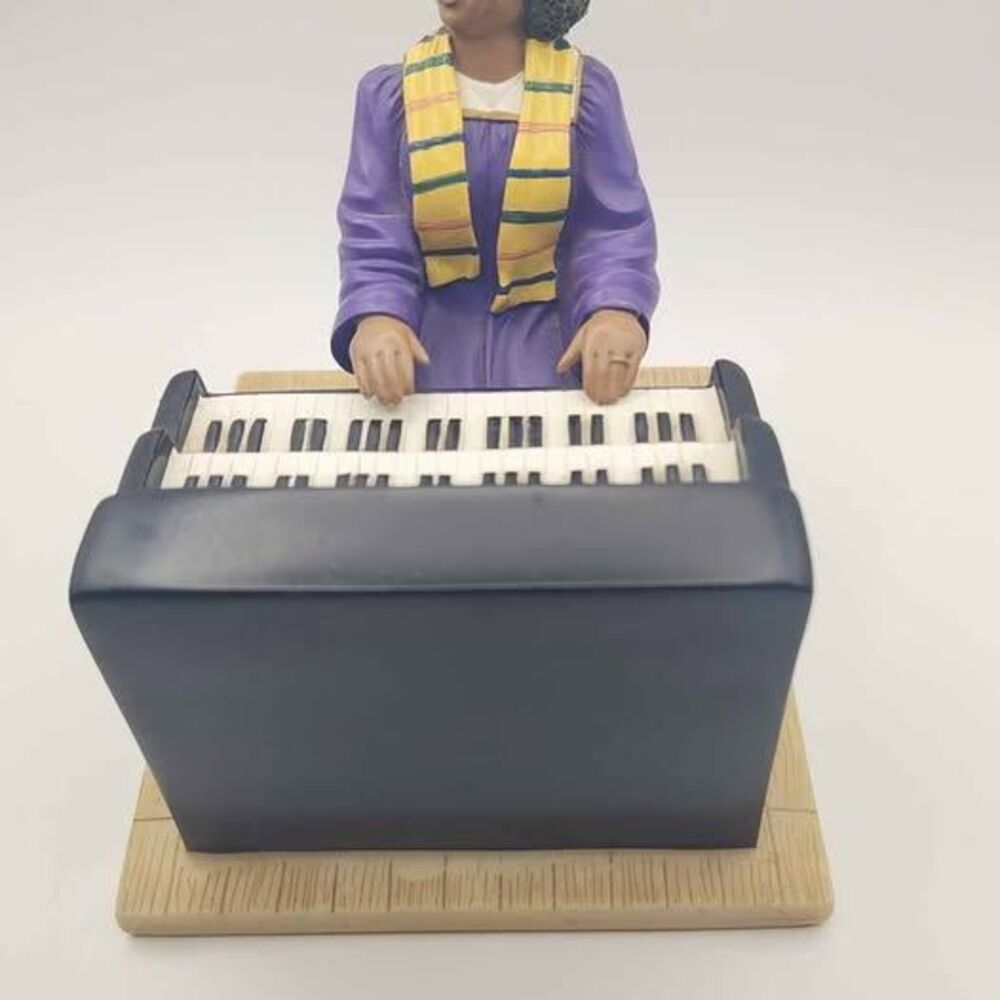 UTI The Church Collection - Gospel Organ Player Figurine, African American Woman